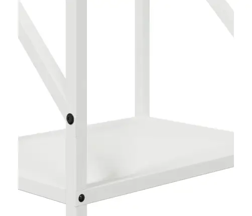 Malkas Plaukts Balts 34X25X100 Cm Auksti Velmēts Tērauds Vidaxl