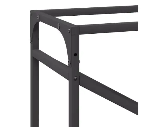 Malkas Plaukts, Melns, 60X25X100 Cm, Auksti Velmēts Tērauds Vidaxl