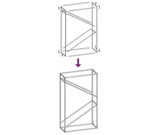 Stovas Malkoms, 60X25X100 cm Šaltai Valcuotas Plienas
