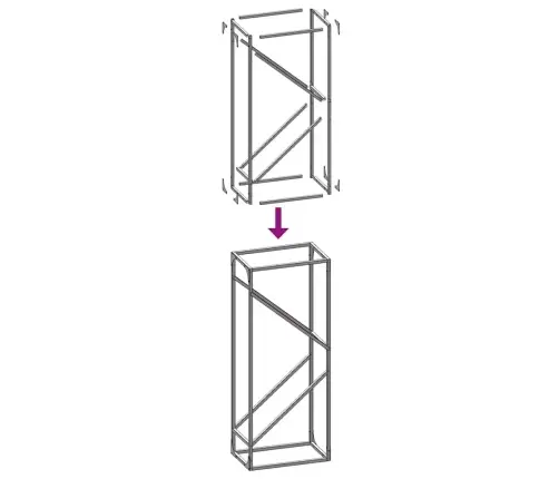 Malkas Plaukts, Antracīts 40X25X100 Cm, Auksti Velmēts Tērauds Vidaxl