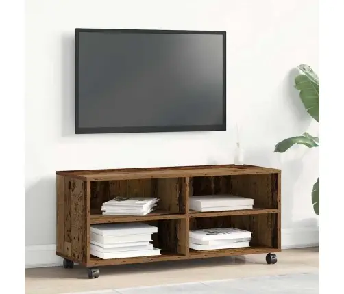 Televizoriaus Spintelė Ruda 90 X 35 X 35 Cm Apdirbta Mediena