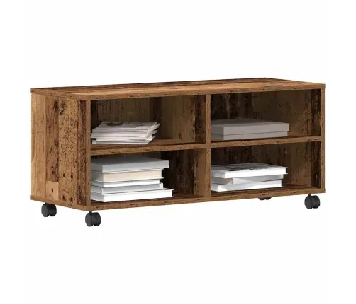 Televizoriaus Spintelė Ruda 90 X 35 X 35 Cm Apdirbta Mediena