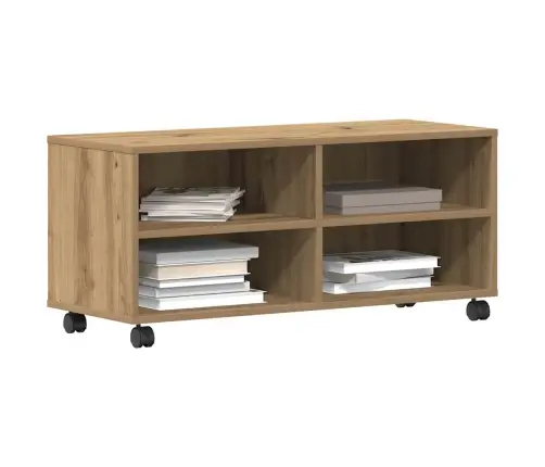 Televizoriaus Spintelė Ruda 90 X 35 X 35 Cm Apdirbta Mediena