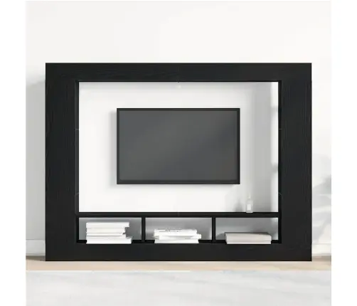 Telerikapp Must Tamm 152 X 22 X 113 Cm Tehispuit