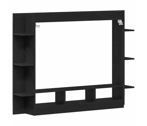 Telerikapp Must Tamm 152 X 22 X 113 Cm Tehispuit