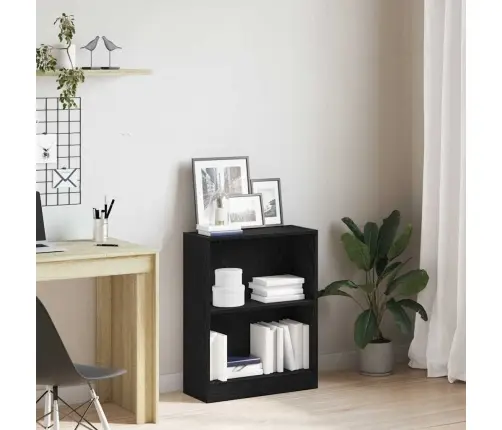 Raamaturiiul Must 60 X 24 X 76 Cm Tehispuit