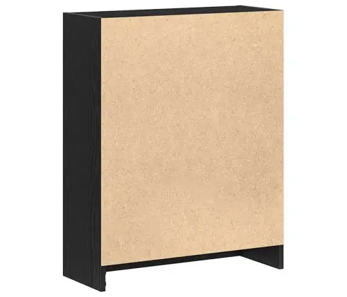 Raamaturiiul Must 60 X 24 X 76 Cm Tehispuit