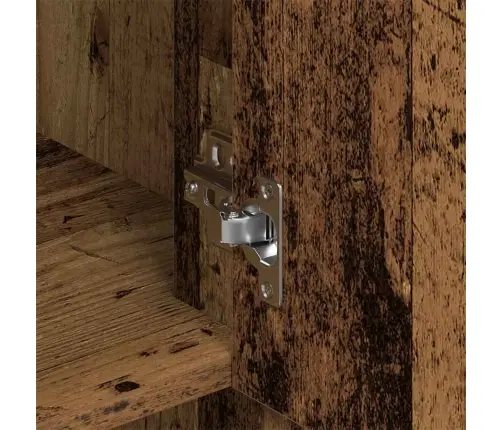 Sienas Skapis Vecs Koks 80X33X80 Cm Vidaxl