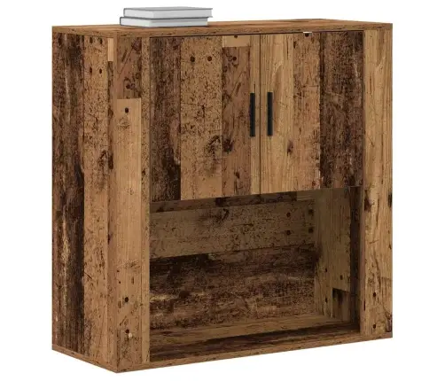 Sienas Skapis Vecs Koks 80X33X80 Cm Vidaxl