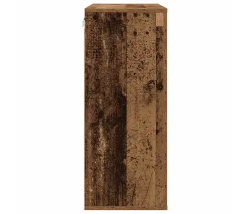 Sienas Skapis Vecs Koks 80X33X80 Cm Vidaxl