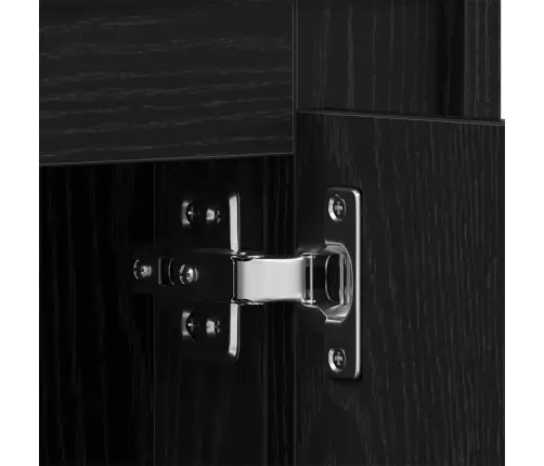 Tv Skapītis Melnā Ozola Krāsā 80X35X45 Cm No Inženierijas Koka Vidaxl