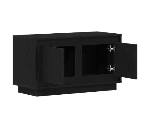 Tv Skapītis Melnā Ozola Krāsā 80X35X45 Cm No Inženierijas Koka Vidaxl