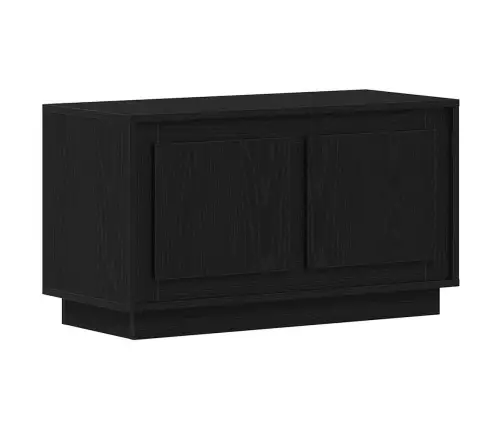 Tv Skapītis Melnā Ozola Krāsā 80X35X45 Cm No Inženierijas Koka Vidaxl