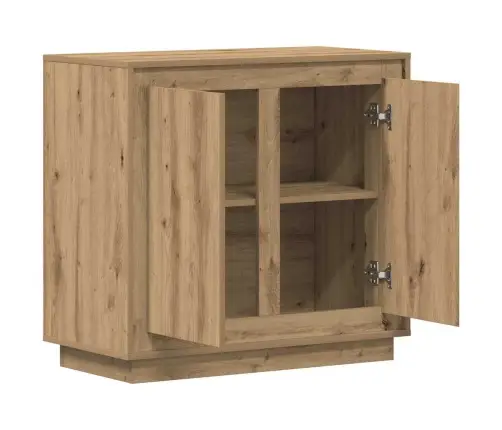 Blakus Galds Artisan Ozola 80X34X75 Cm Inženierijas Koks Vidaxl