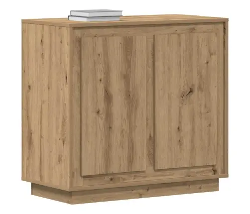 Blakus Galds Artisan Ozola 80X34X75 Cm Inženierijas Koks Vidaxl