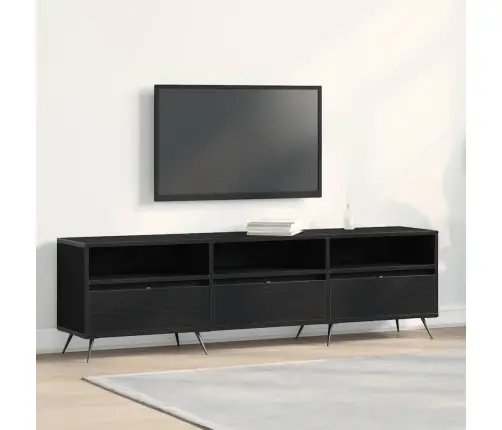 Tv Skapītis Melns 150X30X44,5 Cm Inženierijas Koks Vidaxl