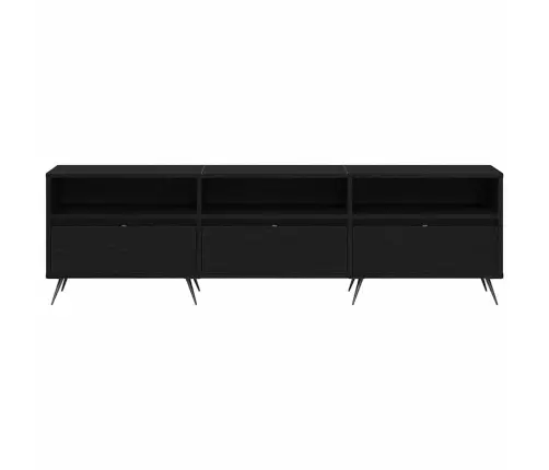 Tv Skapītis Melns 150X30X44,5 Cm Inženierijas Koks Vidaxl