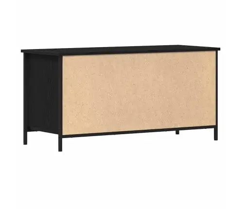 Telerikapp Must Tamm 100 X 40 X 50 Cm Tehispuit