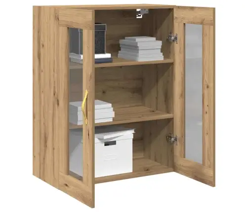 Sienas Skapītis Ar Stikla Durvīm Artisan Oak 69,5X34X90 Cm Vidaxl Sienas Skapītis Ar Stikla Durvīm Artisan Oak 69,5X34X90 Cm Vidaxl