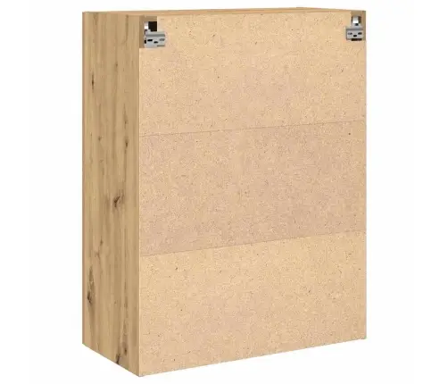 Sienas Skapis Ar Stikla Durvīm, Amatnieku Ozols 69,5X34X90 Cm Vidaxl