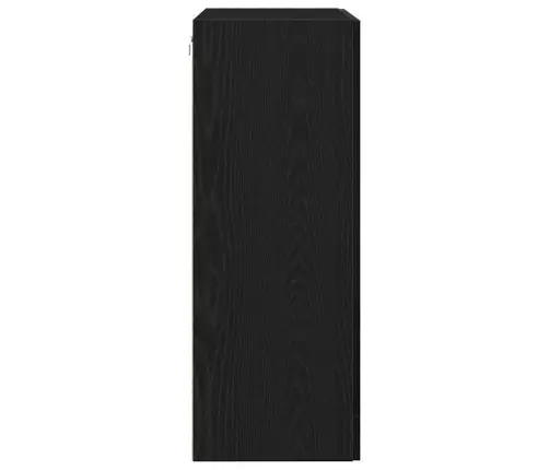 Sienas Skapītis Ar Stikla Durvīm Melna Ozola 69,5X34X90 Cm Vidaxl Sienas Skapītis Ar Stikla Durvīm Melna Ozola 69,5X34X90 Cm Vidaxl