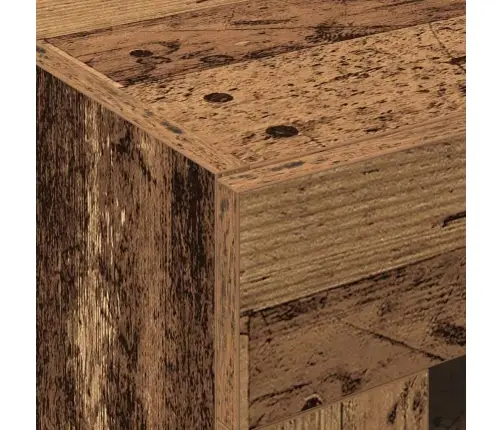 Seinale Kinnitatav Kapp Vana Puit 69.5 X 34 X 90 Cm Tehispuit