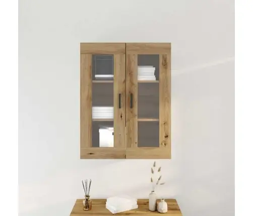 Seinale Kinnitatav Kapp Käsitöötamm 69.5 X 34 X 90 Cm Tehispuit