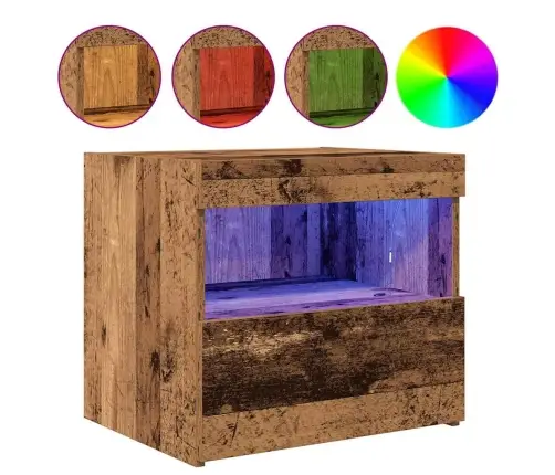 Naktinis Staliukas 2 Pcs Sena Mediena 50 X 40 X 45 Cm