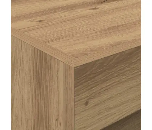 Naktsgaldiņi Ar Led Gaismām 2 Gab. Aritizāna Ozolu 50X40X45 Cm Vidaxl