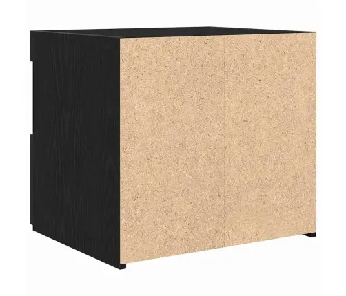 Öölambi Kapp Sahtliga 2 Pcs Must Tamm 50 X 40 X 45 Cm Tehispuit