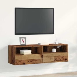Tvsienasskapis Vecs Koks 100X30X30Cm Inženierkoks Vidaxl