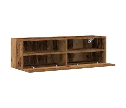 Tv Sienas Skapji 2 Gabali Vecs Koks 100X30X30 Cm Inženierijas Koks Vidaxl