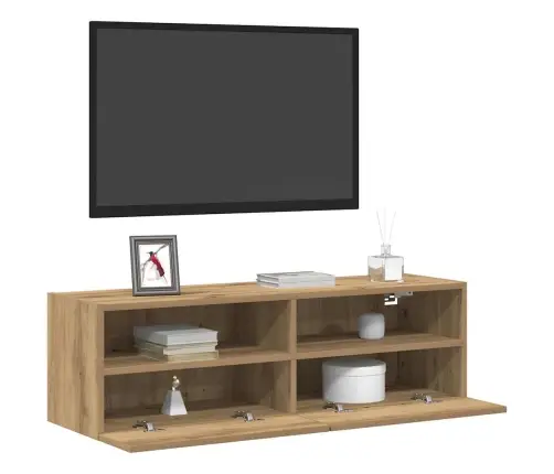 Tv Sienas Skapji 2 Gabali Artisan Ozols 100X30X30 Cm Inženierijas Koks Vidaxl Tv Sienas Skapji 2 Gabali Artisan Ozols 100X30X30 Cm Inženierijas Koks Vidaxl