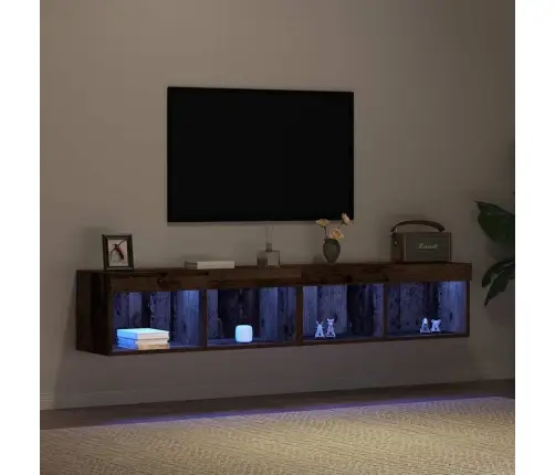 Televizoriaus Spintelė 2 Pcs Sena Mediena 80 X 30 X 30 Cm