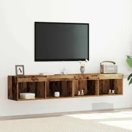 Televizora Skapīša 2 Pcs Vecs Koks 80 X 30 X 30 Cm Vidaxl