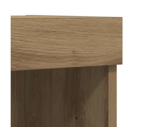 Tv Sienas Skapis Ar Led Apgaismojumu Artisan Ozola Krāsā 80X30X30 Cm Vidaxl