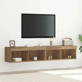 Televizora Skapīša 2 Pcs Artisānā Ozols 80 X 30 X 30 Cm Vidaxl