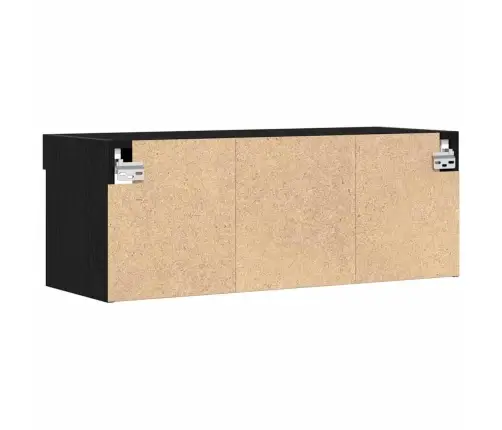 Tv Spintelių Komplektas Juodas Ąžuolas 80 X 30 X 30 Cm