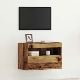 Tv Sienas Skapītis Vecs Koks 60 X 30 X 40 Cm Inženierijas Koks Vidaxl
