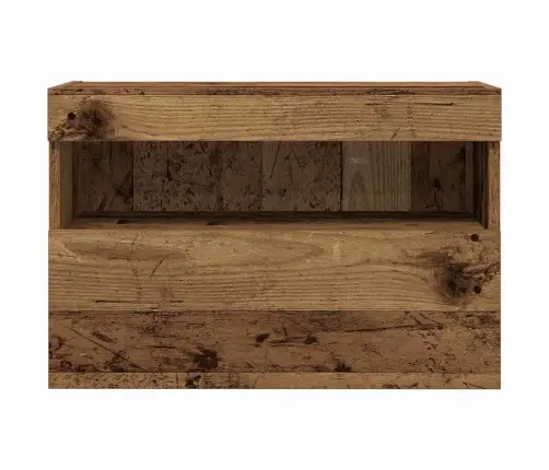 Tv Sienas Skapis Ar Led Apgaismojumu, Vecs Koks, 60X30X40 Cm Vidaxl Tv Sienas Skapis Ar Led Apgaismojumu, Vecs Koks, 60X30X40 Cm Vidaxl