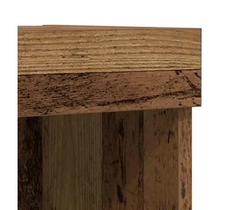 Tv Sienas Skapji Ar Led Gaismām 2 Gab. Vecs Koks 60X30X40 Cm Vidaxl