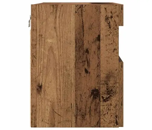 Tv Sienas Skapji Ar Led Gaismām 2 Gab. Vecs Koks 60X30X40 Cm Vidaxl