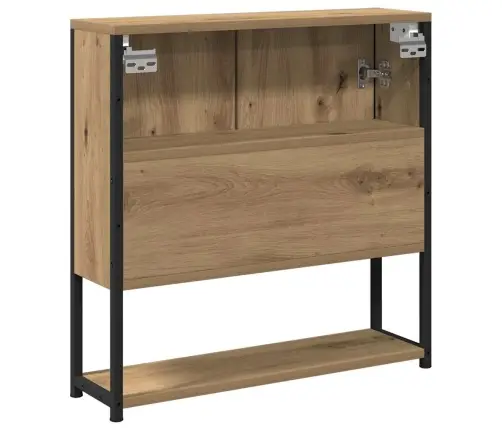 Vannasistabas Spoguļu Skapis Amatnieka Ozols 60X16X60 Cm Inženierijas Koks Vidaxl