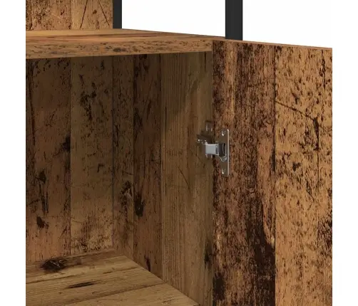 Vannas Istabas Skapis Vecs Koks 33X33X185,5 Cm Inženierijas Koks Vidaxl