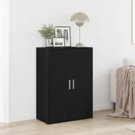 Puse Melns Ozols 60 X 31 X 84 Cm Inženierijas Koks Vidaxl