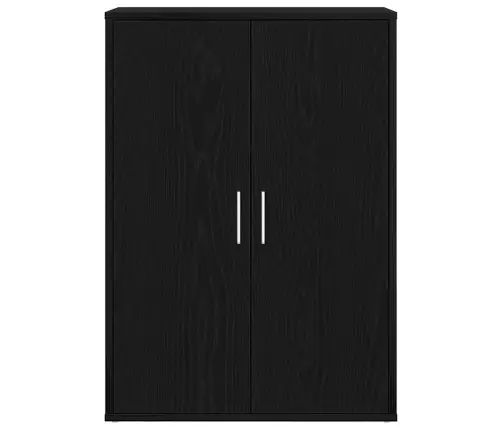 Bufete Melnā Ozola 60X31X84 Cm Inženierijas Koks Vidaxl