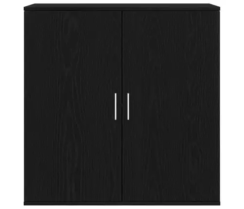 Sānu Skapītis Melna Ozola 79X38X80 Cm Inženierijas Koks Vidaxl