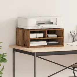 Printera Statīvs Vecs Koks 49 X 40 X 22.5 Cm Inženierijas Koks Vidaxl