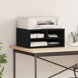 Printera Statīvs Melns Ozolkoks 49 X 40 X 22.5 Cm Vidaxl