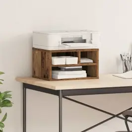 Printera Statīvs Vecs Koks 40 X 32 X 22,5 Cm Inženierijas Koks Vidaxl